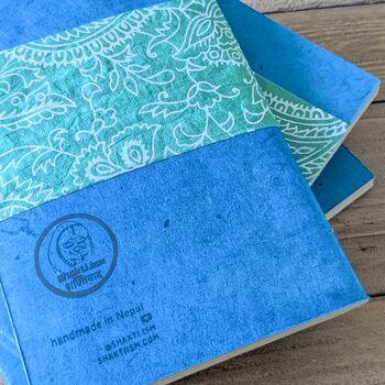 Eco Friendly Nepali Lokta Paper Hardcover Notebook A5, Fair Trade, 4 of 8