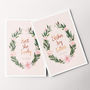 Personalised Name Floral Oval Wreath Foil Print, thumbnail 3 of 3