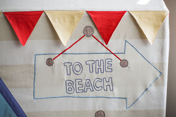 Large Children's Beach Hut And Seaside Play Tent, 9 of 9
