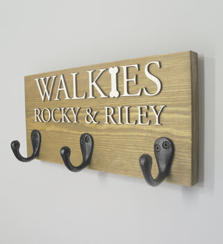 Personalised Walkie's With Pet Names Dog Lead Holder, 5 of 9