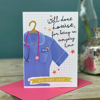Nurse And Nhs Hero Well Done Card, 3 of 3