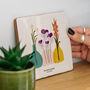 Personalised Family Birth Flowers Ceramic Tile, thumbnail 2 of 7