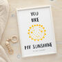 'You Are My Sunshine' Nursery Rhyme Print, thumbnail 1 of 5