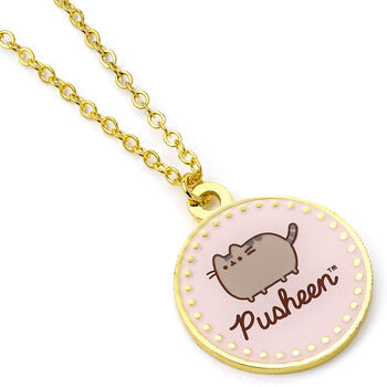Pusheen The Cat Pink Name Necklace, 4 of 7