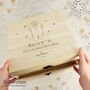 Personalised The Snowman Large Wooden Christmas Eve Box, thumbnail 1 of 3