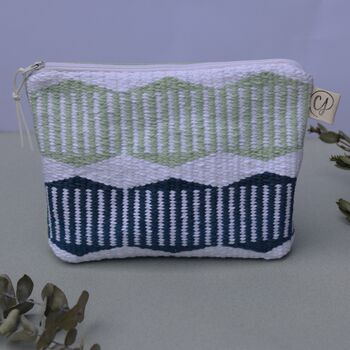 Handwoven Wash Bag Makeup Bag Zip Pouch, 3 of 12