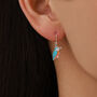 Sterling Silver Kingfisher Enamel Drop Earrings, thumbnail 6 of 10