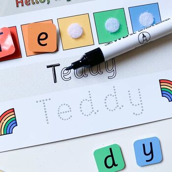 Personalised Childrens School Name Mat, 3 of 3