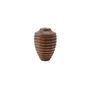 Carved Rounded Wooden Beehive Shape Bathroom Light Pull, thumbnail 1 of 2