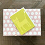 Mini Mustard Cat Greetings Card, thumbnail 1 of 5
