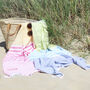 Personalised Stripy Hammam Bath, Beach And Gym Towels, thumbnail 1 of 6