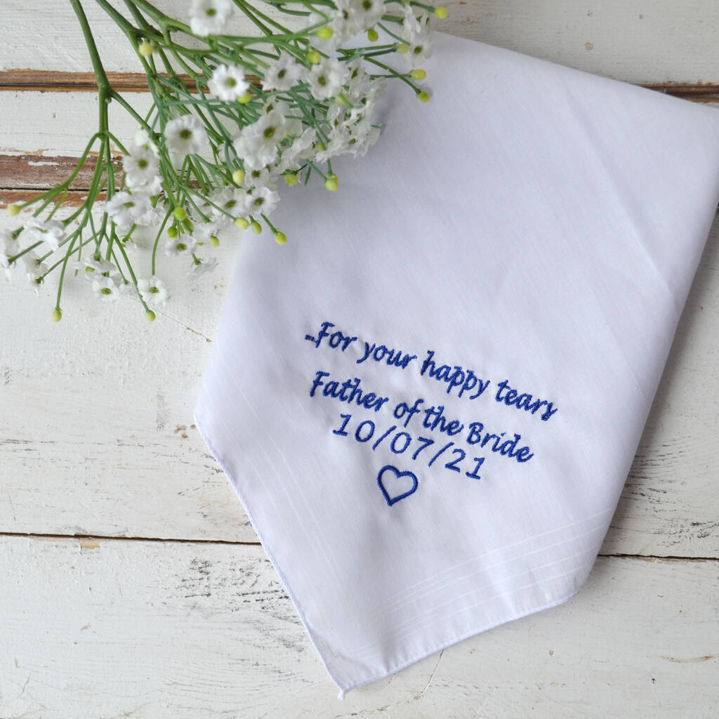 Father of The Bride Gift Handkerchief