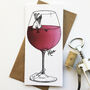 Enjoy! Red Wine Celebration Personalised Card, thumbnail 1 of 1