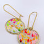 Super Sparkle Disco Earrings Small Hand Made, thumbnail 5 of 10
