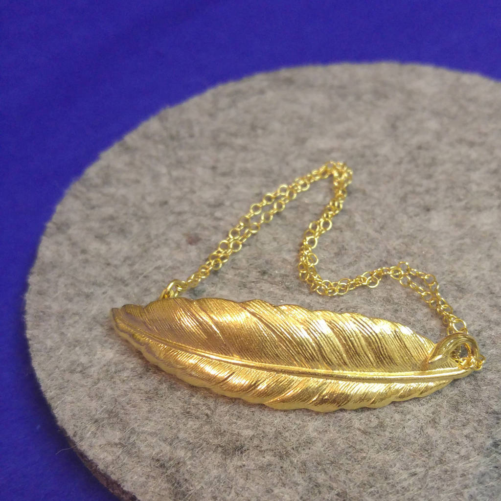 Gold Feather Bracelet, 1 of 4