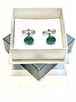 Malachite Cufflinks, 4 of 4