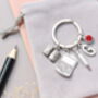 Personalised Writers Keyring Authors Gift, Graduation Gift, thumbnail 6 of 9