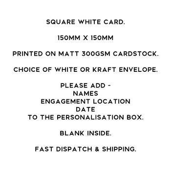 Personalised Dainty Engagement Card, 8 of 8