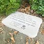 Personalised Large Rose Garden Memorial Stone 38cm X 27cm, thumbnail 4 of 11