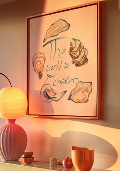 The World Is Your Oyster Illustrated Art Print, 4 of 5