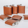 Personalised Leather Hip Flask, thumbnail 2 of 7