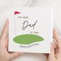 Personalised Funny Golf Birthday Card For Dad, thumbnail 1 of 6