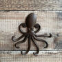 Ozzy Octopus Cast Iron Wall Hook, thumbnail 1 of 6