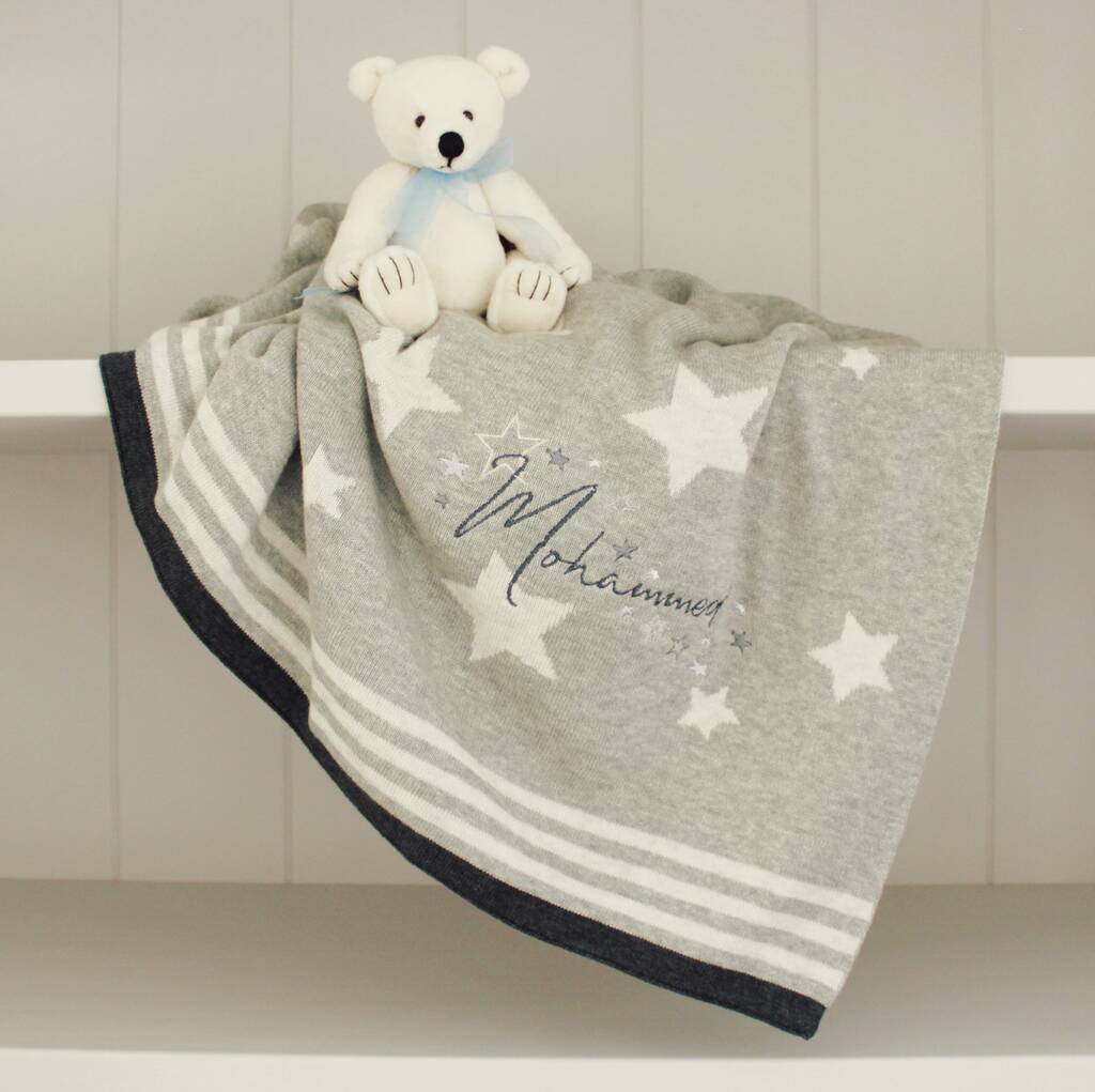 Personalised Star Baby Blanket By Paint My Dreams
