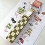 Personalised Olive Checkered Glitter Stick, thumbnail 4 of 4