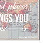 'Life Takes You' Personalised Map Print, thumbnail 5 of 5