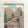 Yosemite National Park USA Travel Poster Art Print, thumbnail 2 of 6