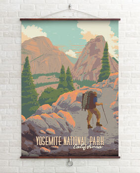 Yosemite National Park USA Travel Poster Art Print, 2 of 6