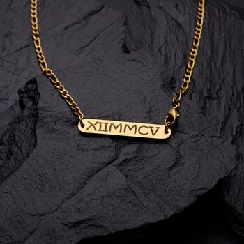 Gold Engravable 3mm Figaro Chain, 5 of 12