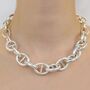 Sterling Silver Oval Link Chunky Statement Bracelet, thumbnail 6 of 8