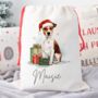 Personalised Jack Russell Santa Sack, thumbnail 2 of 2