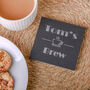 Personalised Brew Slate Drink Coaster, thumbnail 2 of 4