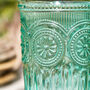 Set Of Four Zamora Turquoise Highball Tumblers, thumbnail 3 of 7
