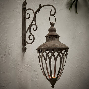 Vintage Lantern And Wall Bracket, 3 of 5