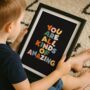 You Are All Kinds Of Amazing Typography Print E0, thumbnail 1 of 5