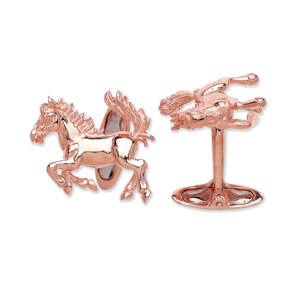 Noble Steed Sterling Silver Cufflinks