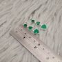 Green Onyx Multi Shape Stone Sterling Silver Earrings, thumbnail 3 of 10