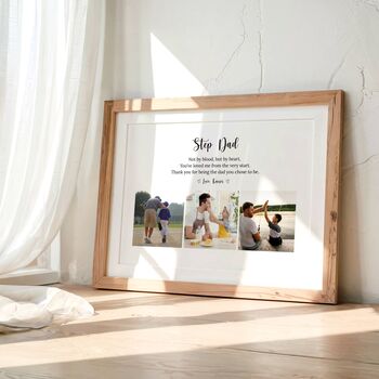 Personalised Step Dad Photo Print, 3 of 5