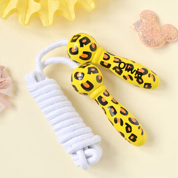 Personalised Ice Cream Shaped Wooden Skipping Rope, 4 of 5