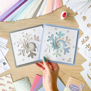 Let It Snow Card Making Kit | Iris Folding, 2 of 6