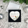 Robins Appear Ceramic Heart Hanging Decoration Bauble + Gift Box, thumbnail 2 of 7