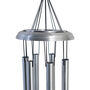 Engraved 30 Inch Aluminium Wind Chime Silver Finish, thumbnail 4 of 9