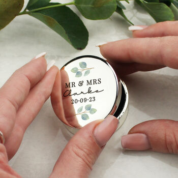 Personalised Ring Box With Botanical Design, 3 of 7