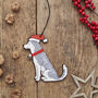 Husky / Malamute Dog Christmas Tree Decoration Personalisation Available, thumbnail 5 of 5