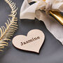 Wooden Heart Wedding Place Setting, thumbnail 3 of 4