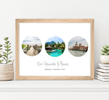 Personalised Three Photo Print With Framing Available, 4 of 9